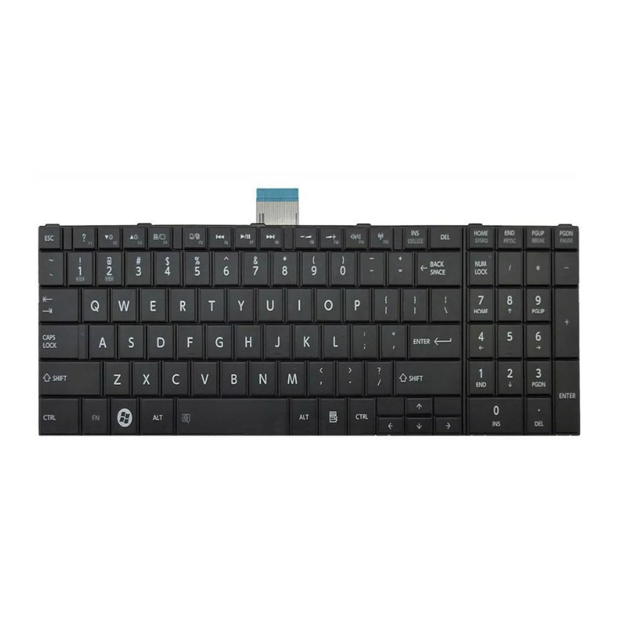 Replacement Keyboard Toshiba C850 - US Layout (KBTOC850-NB)