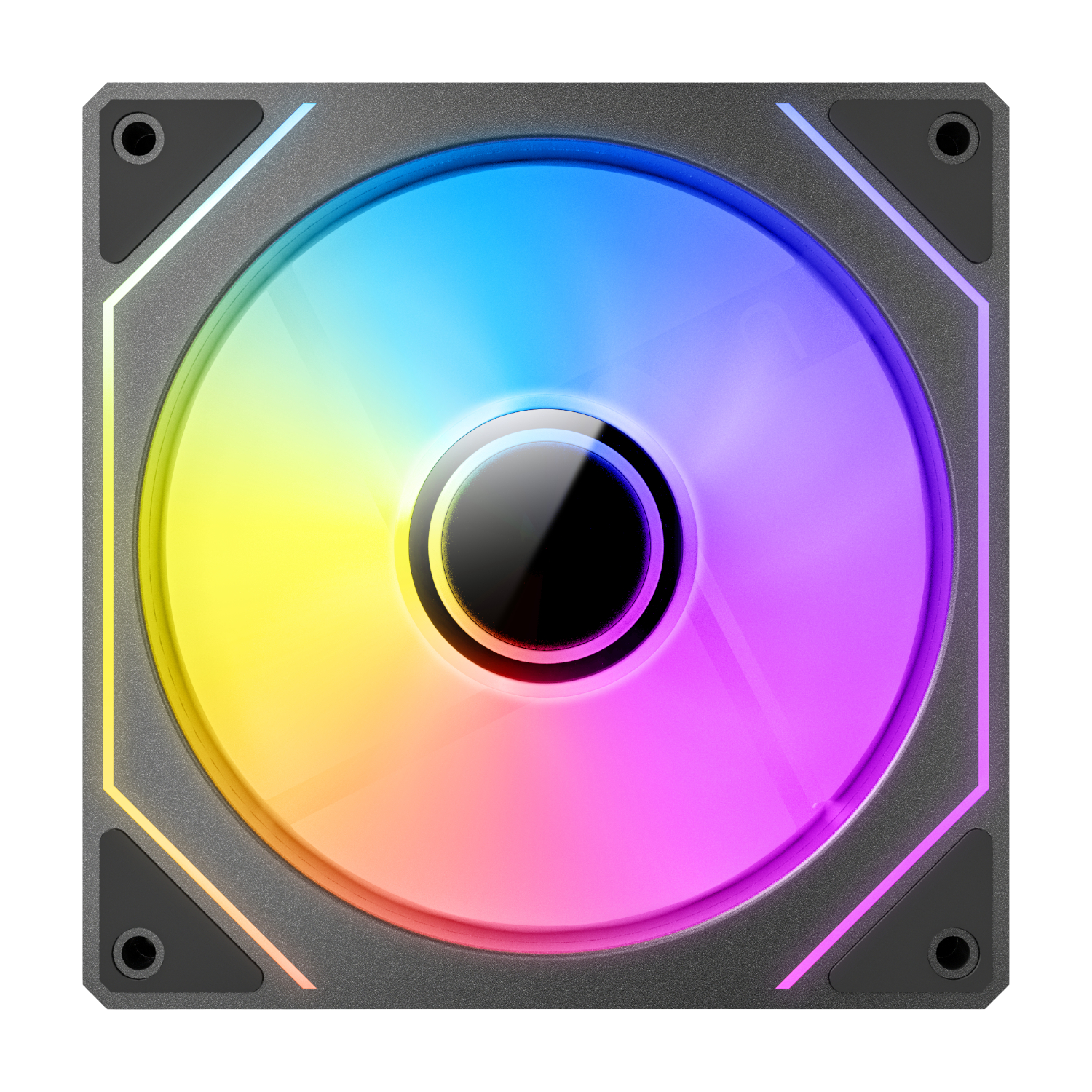 Antec VISION PWM 120mm ARGB Infinity Mirror Case Fan 3 Pack Black (NEW)