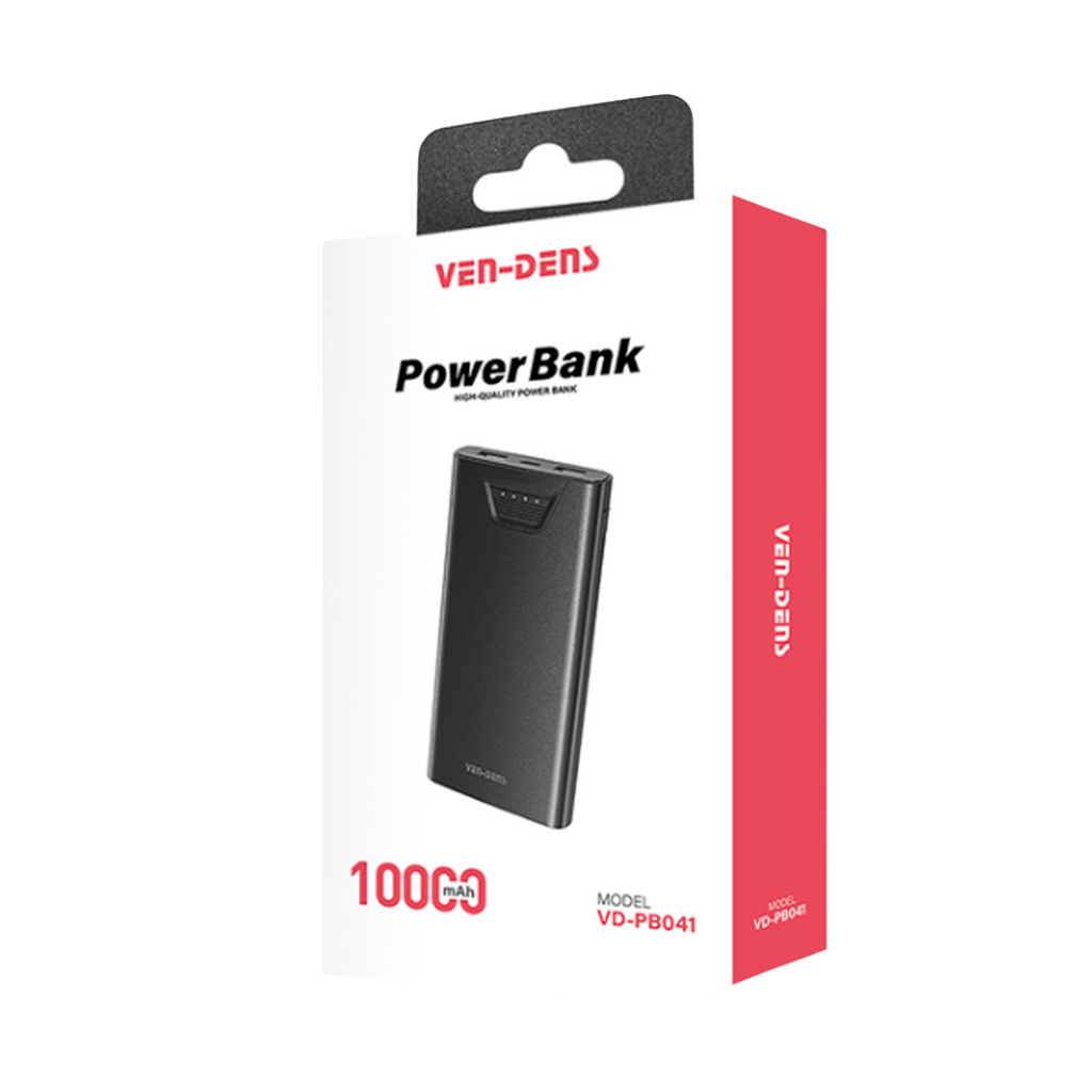 Ven-Dens PowerBank VD-PB041 | 10 000 mAh Charging Capacity