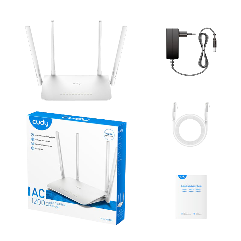 Cudy AC1200 Gigabit Wi-Fi Mesh Router (NEW SEALED)