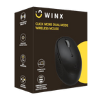 WINX CLICK More Dual-Mode Wireless Mouse – Black (NEW SEALED)