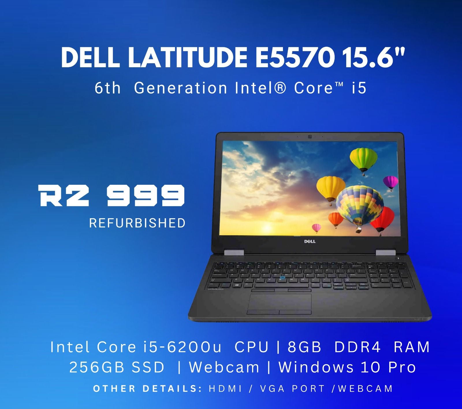 Dell Latitude E5570 15.6" | 6th Gen i5 | REFURBISHED