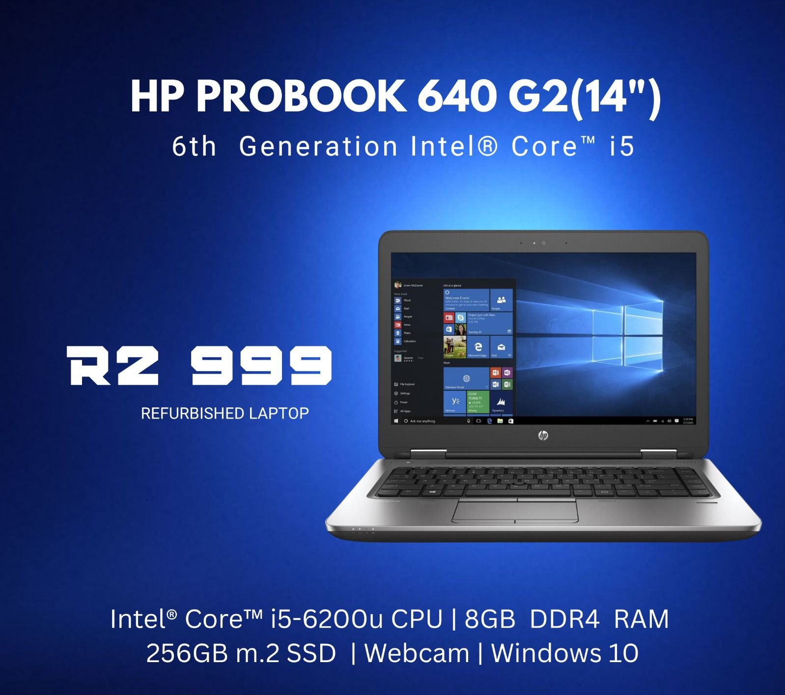 HP Probook 640 G2 14" | Core Intel i5 (REFURBISHED)