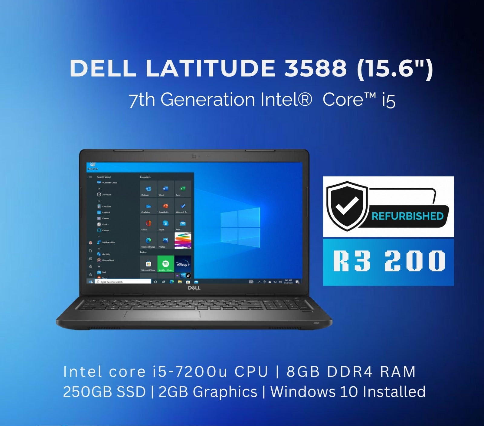 Dell Latitude 3588 15.6" Laptop | 7th Gen i5 (REFURBISHED)