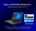 Dell Latitude E7440 14" Laptop NEW BATTERY | 4th Gen i7 (REFURBISHED)