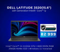 Dell Latitude 3520 15.6" Laptop | 11th Gen i3 (REFURBISHED)