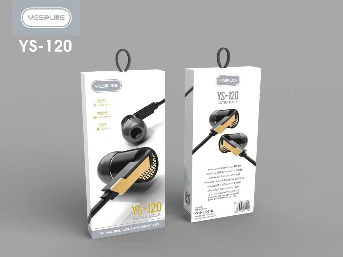 YesPlus Extra Bass Wired Earphones