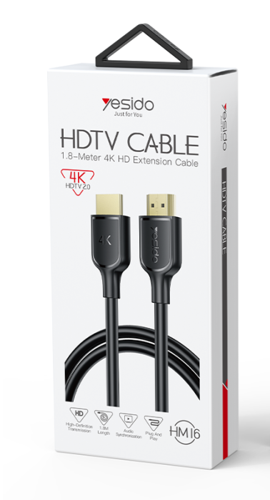 Yesido HDTV 1.8M Extension Cable HM16 | 4K HDTV 2.0
