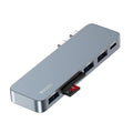 Yesido Hub Adapter 6-in-one | USB-C to TF/SD + USB3.0/2.0 + PD | HB10