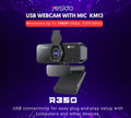 Yesido USB Webcam With Mic KM13