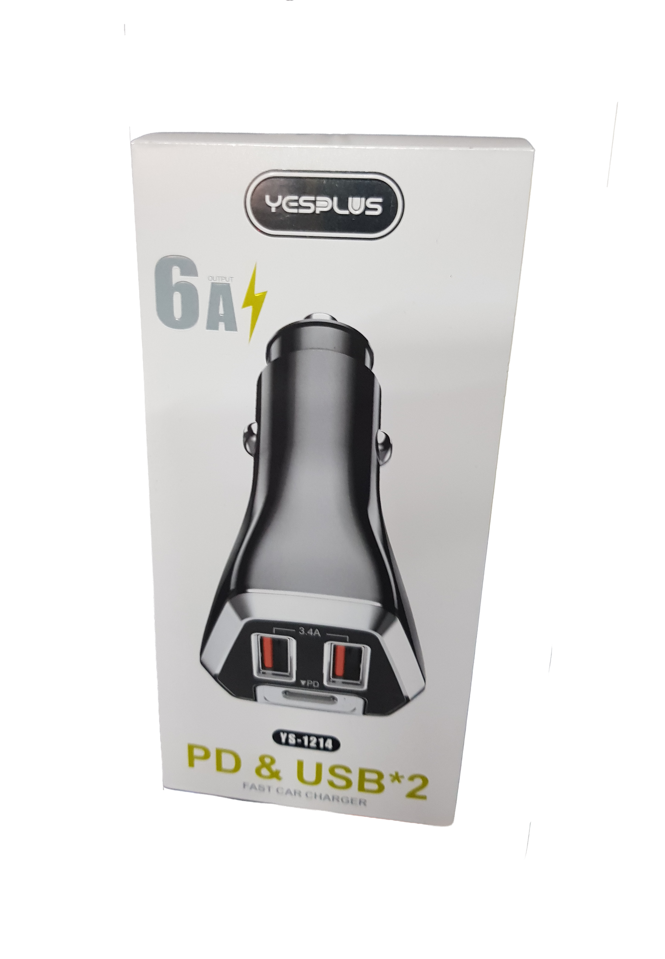 YesPlus 6A PD & USB Car Charger