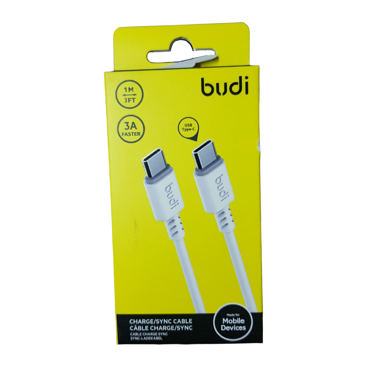 Budi Charging/Sync Cable | Type-C to Type-C