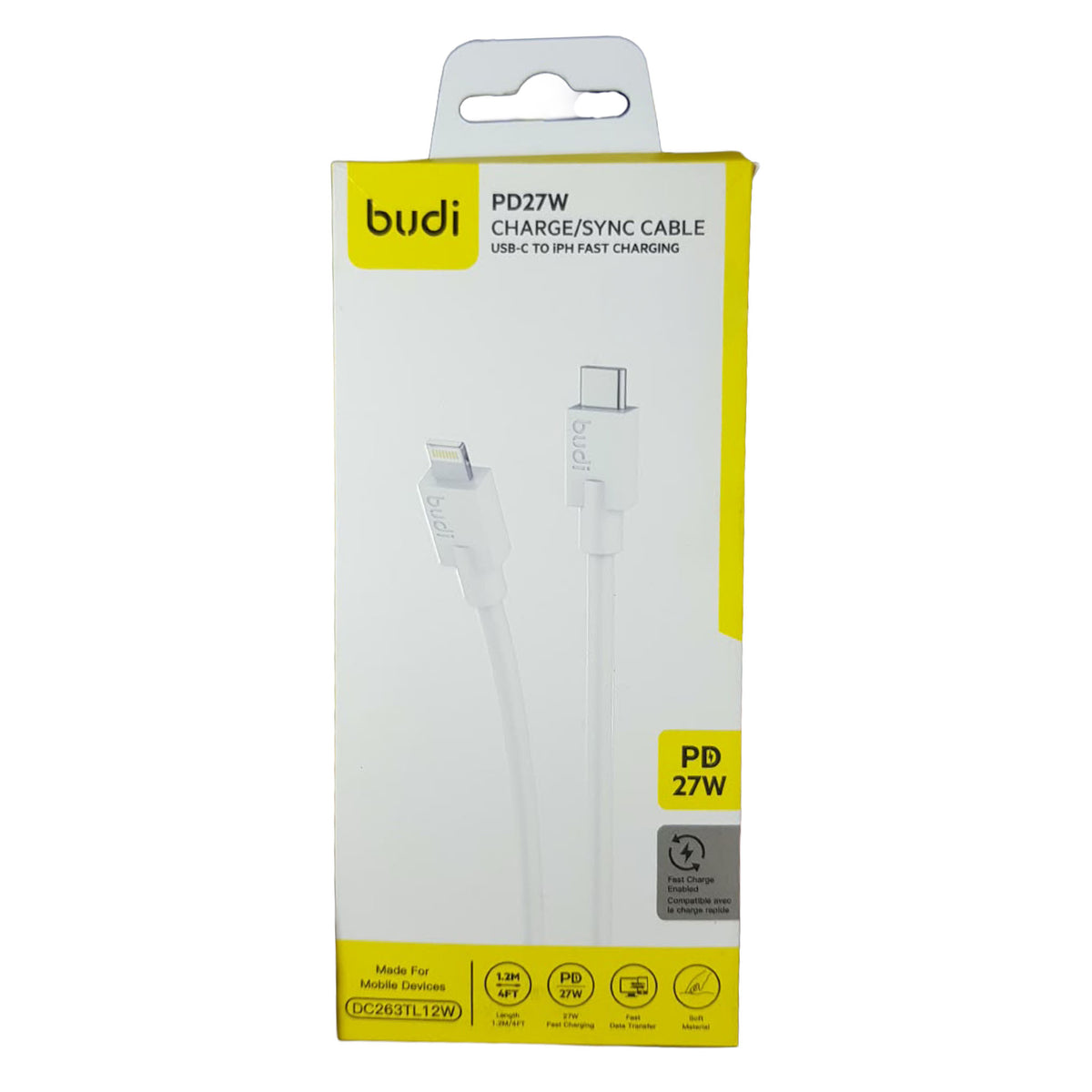 Budi Charging/Sync Cable | Type-C to Lightning