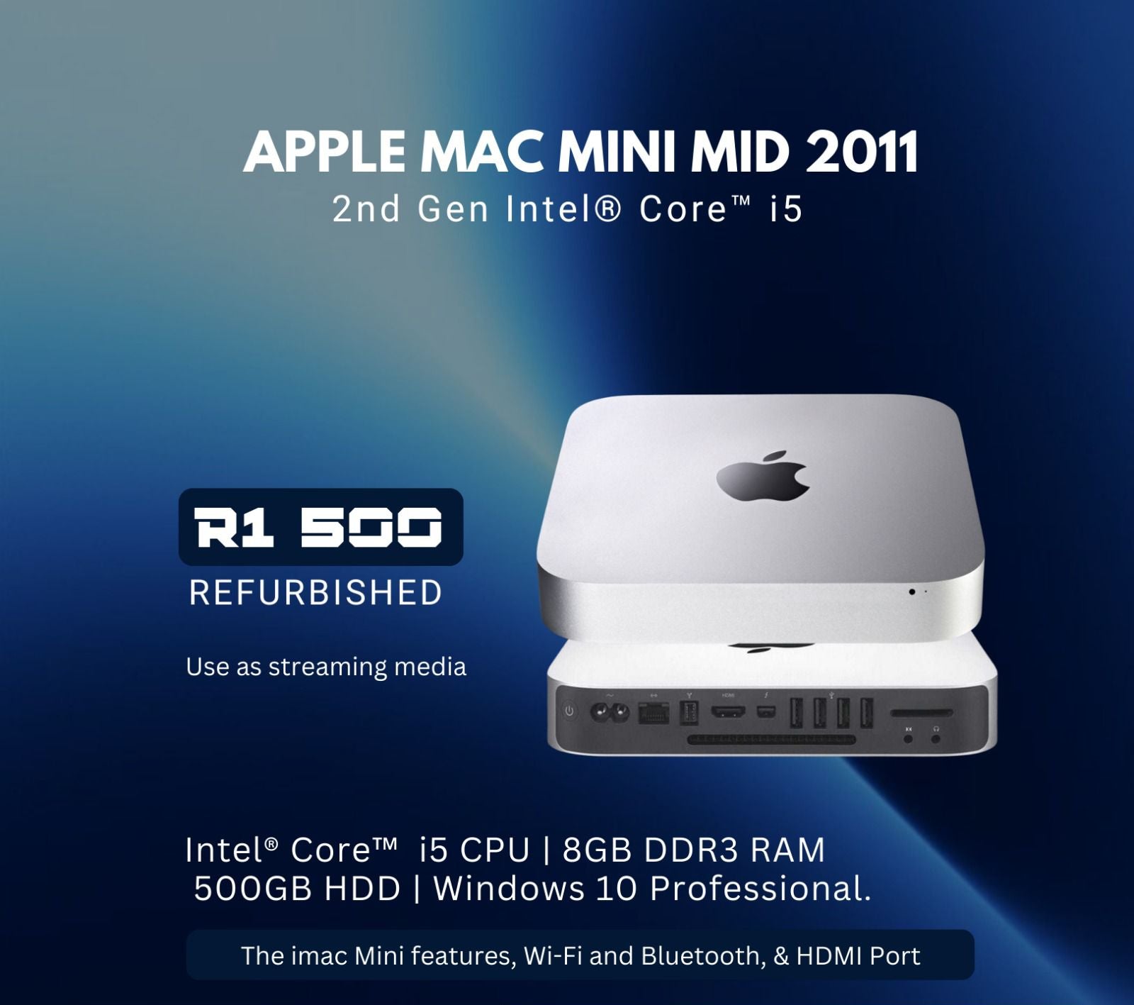 Apple iMac Mini | Mid 2011 | 2nd Gen | REFURBISHED