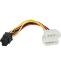 MOLEX (M) X2 TO PCI-E 6P (M) 0.2M (NEW)