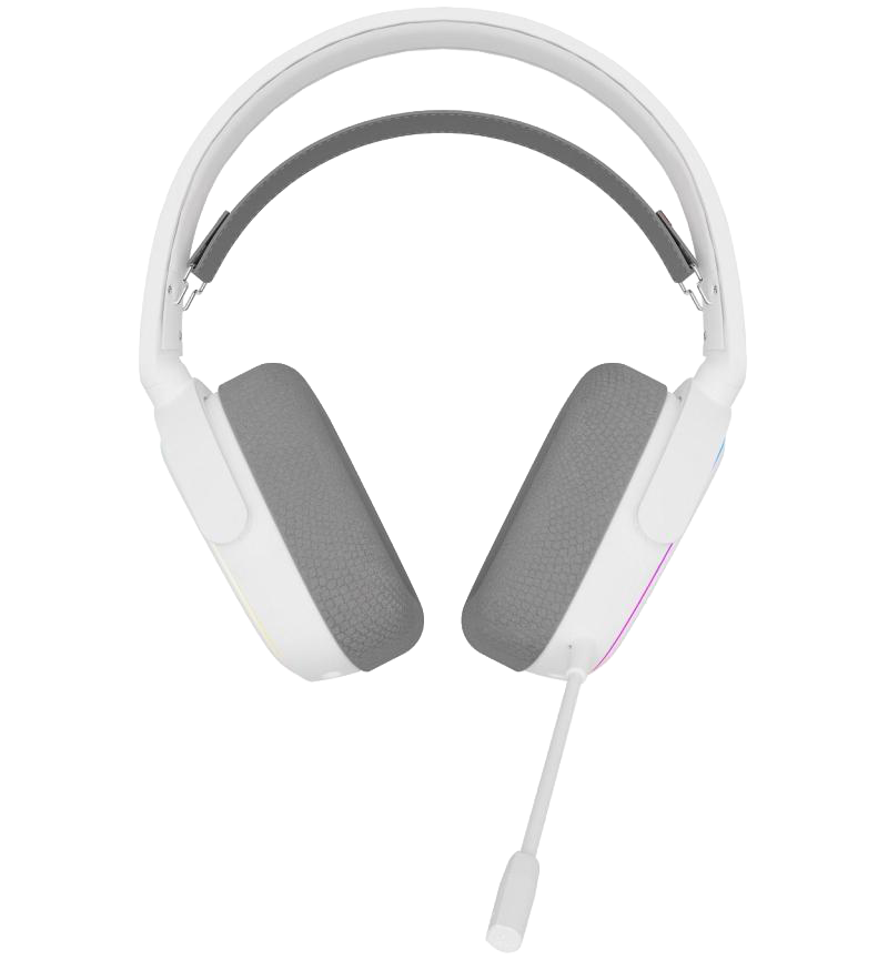 OCPC BELLA Virtual 7.1 Gaming Headset (White) – 50 mm Drivers, RGB, Detachable Mic, Multiplatform (NEW)