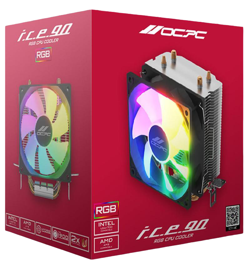 OCPC ICE 90mm RGB CPU Cooler (NEW)