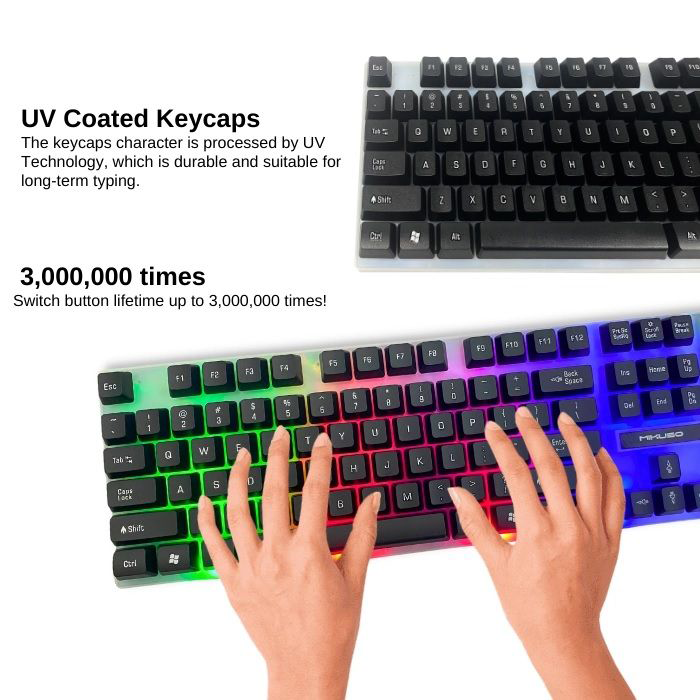 Mikuso X-Series Rgb Wired Gaming Keyboard And Mouse Set XK-01 (NEW SEALED)