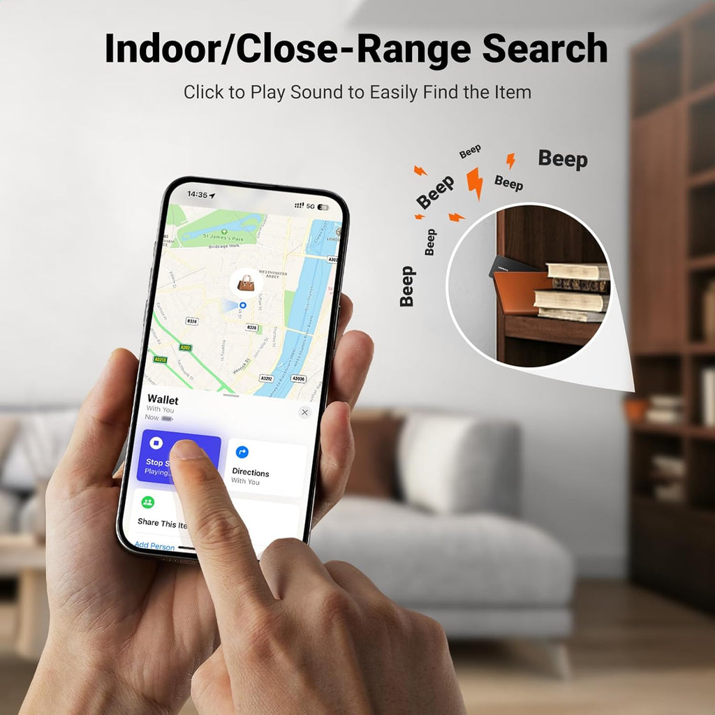 UGREEN Finder Slim Pro | CM915 | Works with Apple Find My & Android Find Hub