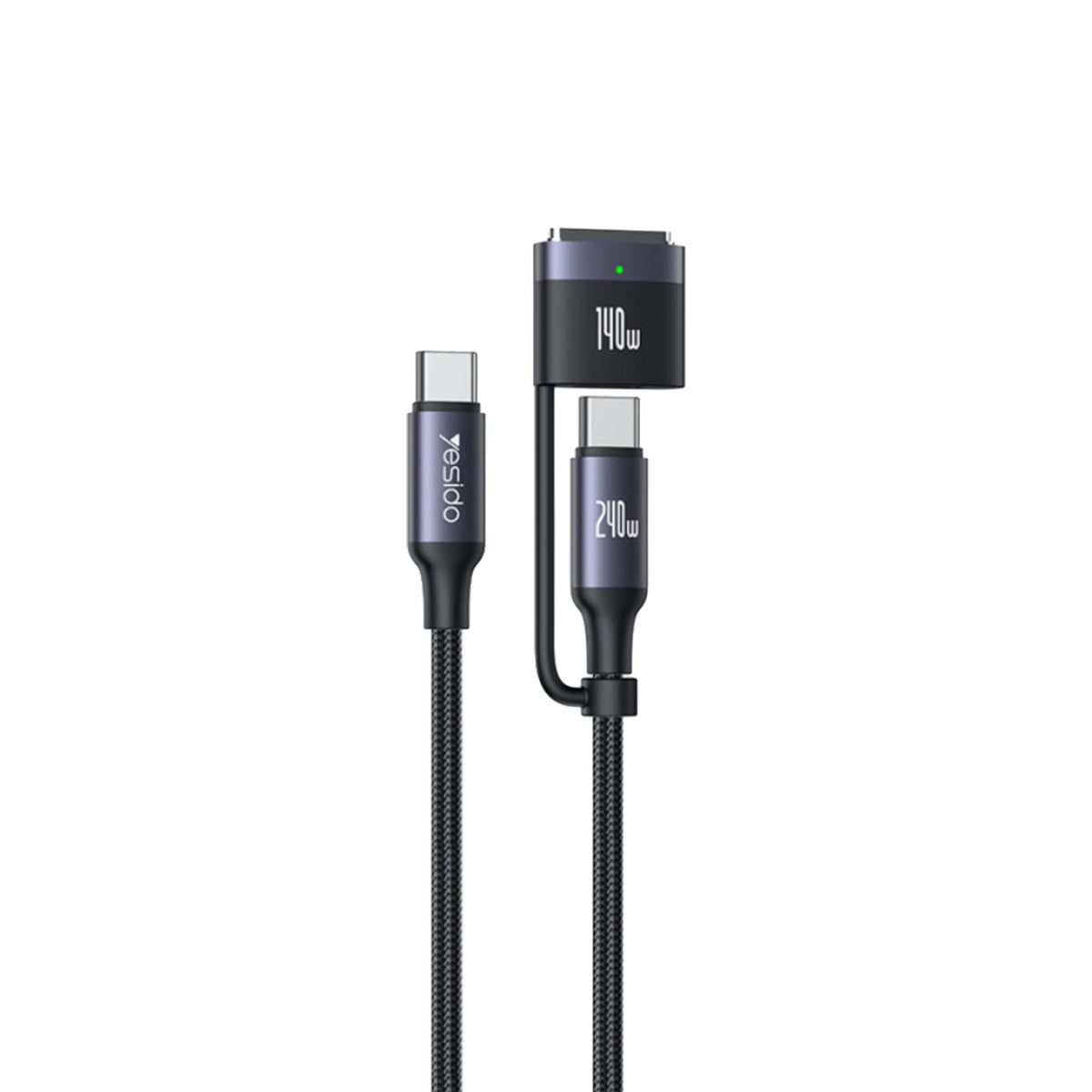 Yesido 2-in-1 Cable | USB-C to USB-C/Magnetic 5A